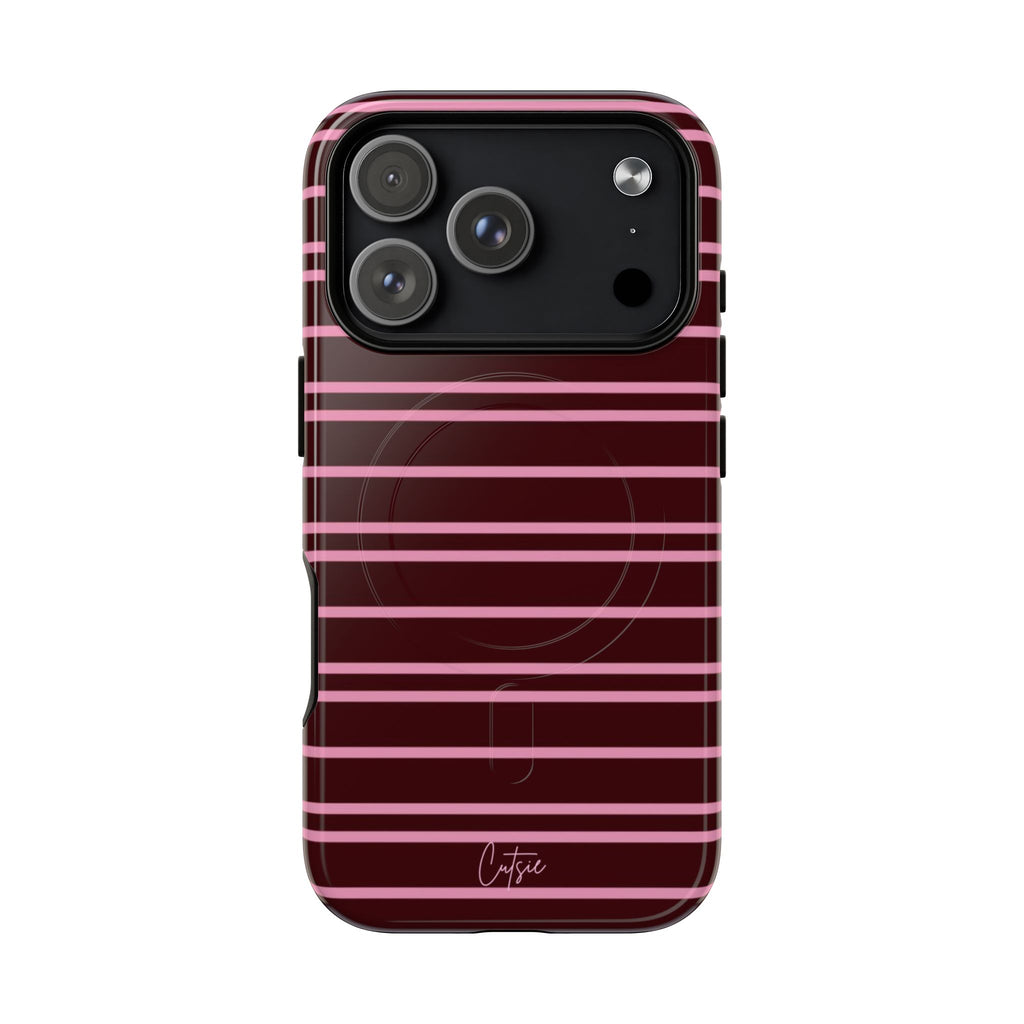 Wine Stripe Magsafe Tough Case