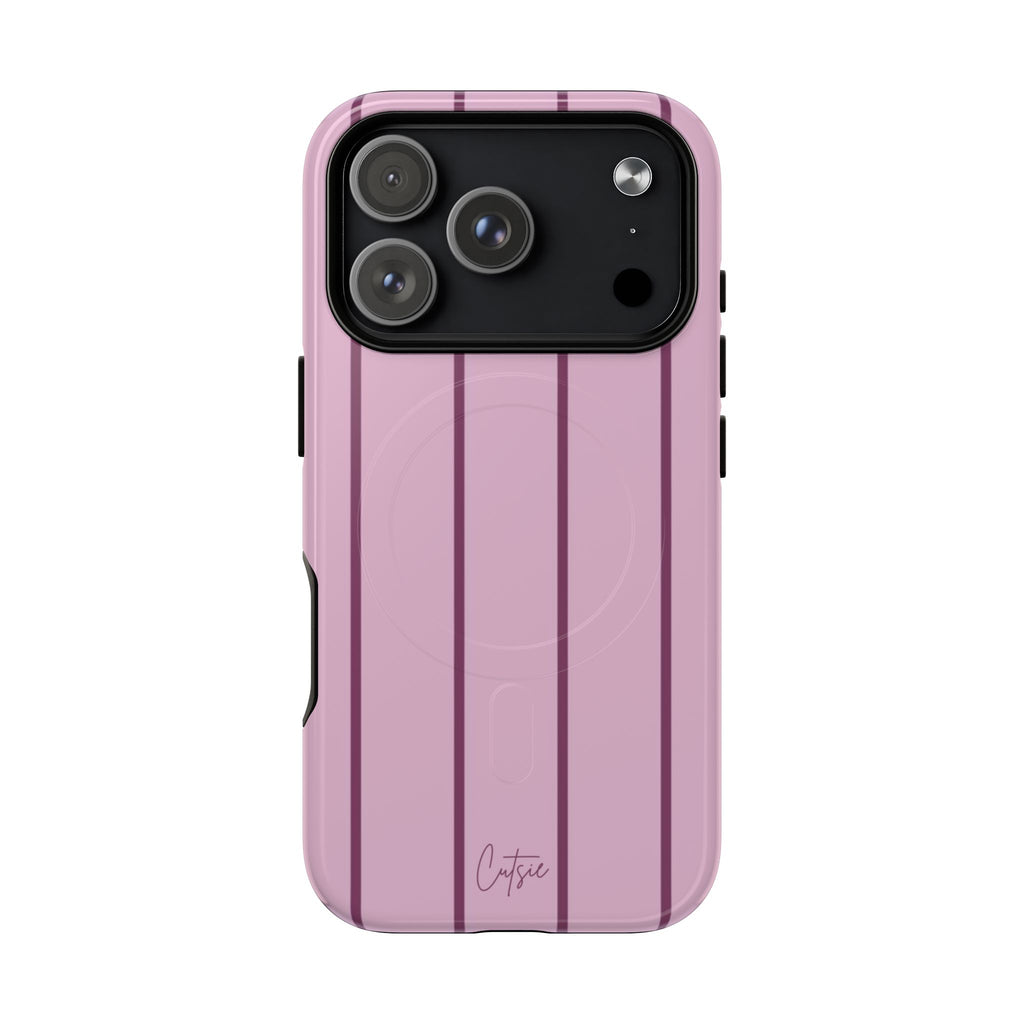 Plum Stripe Magsafe Tough Case
