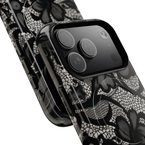 Black Lacey Magsafe Tough Case