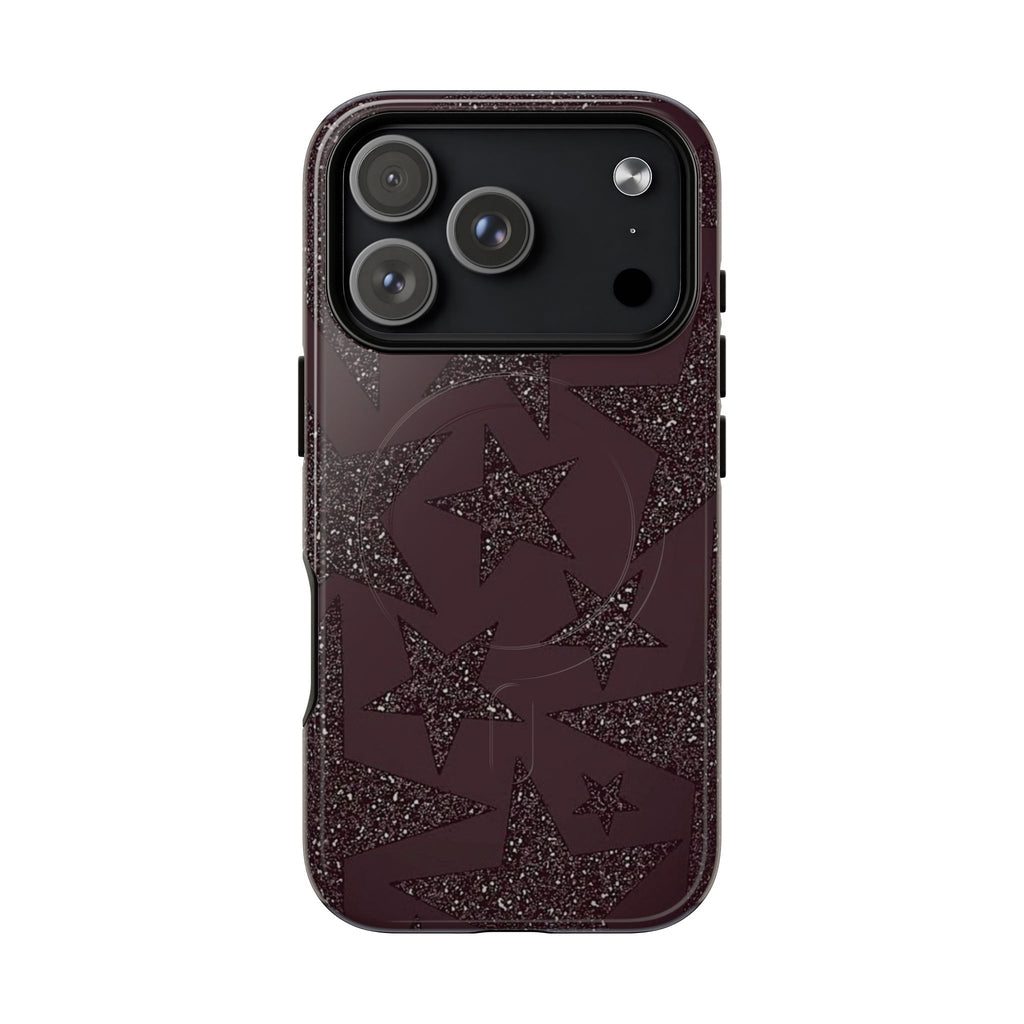Maroon Grunge Star Magsafe Tough Case