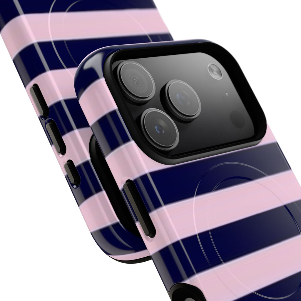 Midnight Blush Stripe Magsafe Tough Case