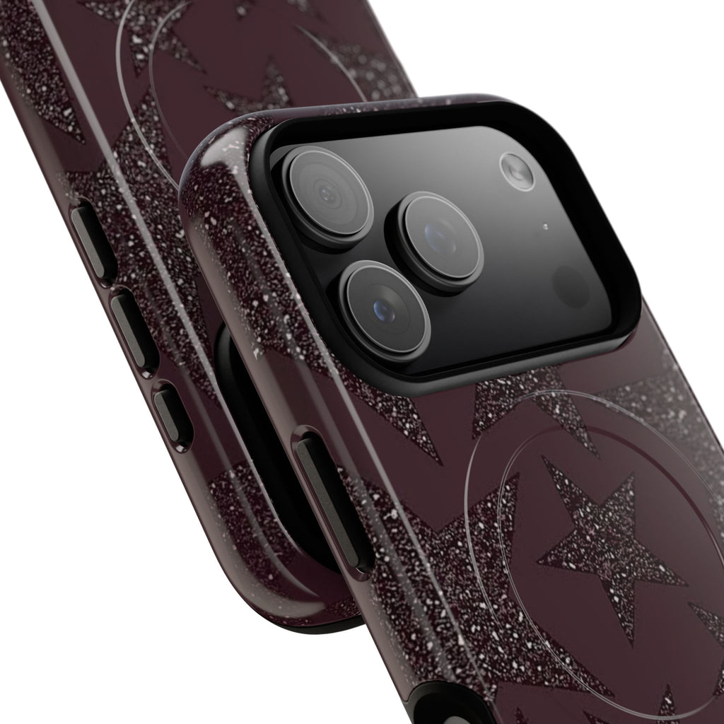 Maroon Grunge Star Magsafe Tough Case