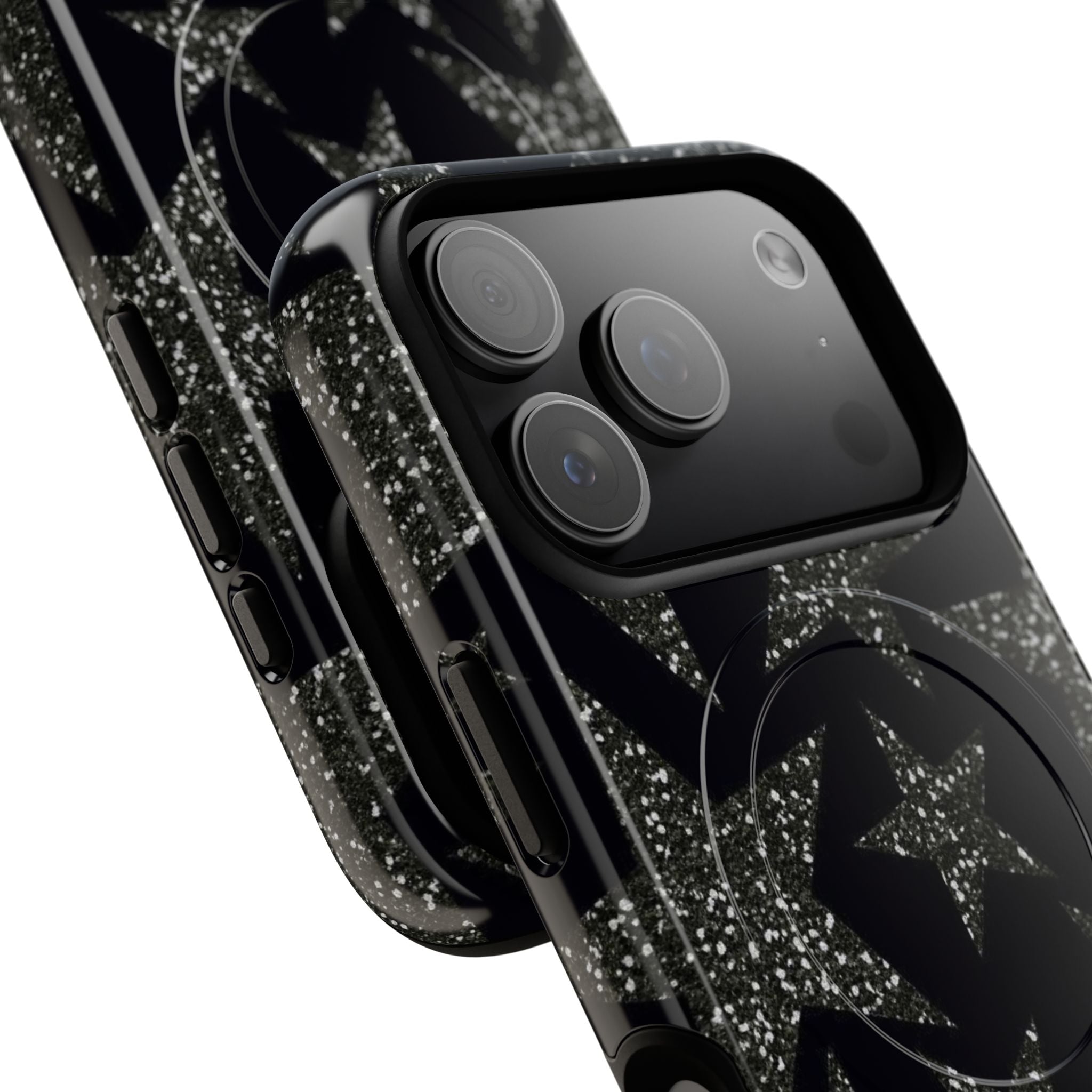 Black Grunge Star Magsafe Tough Case