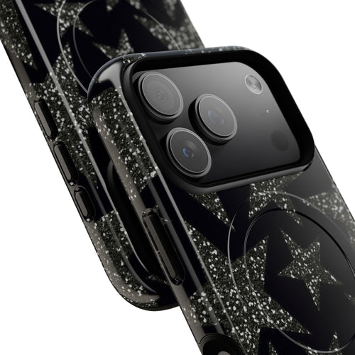 Black Grunge Star Magsafe Tough Case