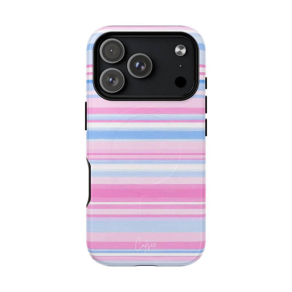 Cotton Candy Stripe Magsafe Tough Case